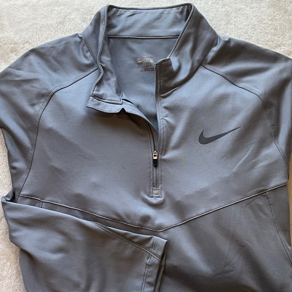 Nike Charcoal Quarter-Zip Top